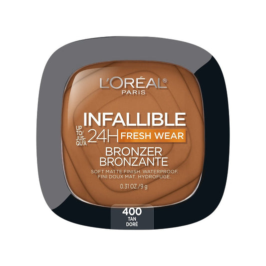 L'Oréal Infaillible 24H Fresh Wear Matte Bronzer 400 Tan Doré 9g - Makeup lagersalg