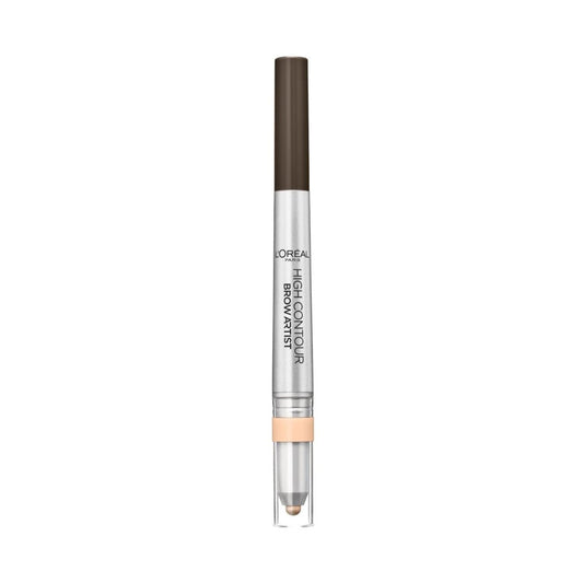 L'Oreal Paris Contour Brow Pencil & Highlighter Duo 109 Ebony - Makeup lagersalg