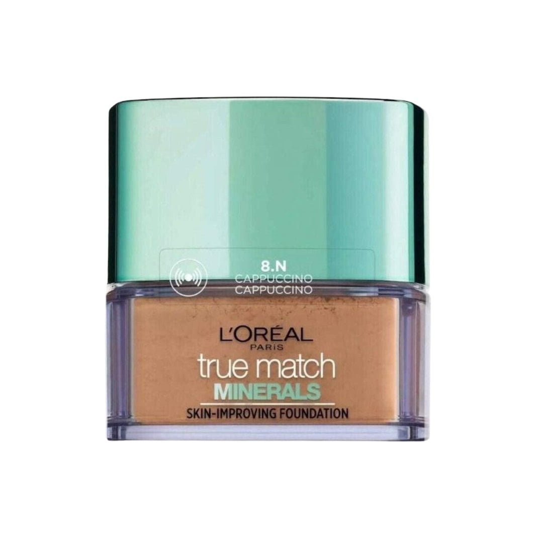 L'Oréal True Match Minerals Powder Foundation 8.N Cappuccino 30ml - Makeup lagersalg