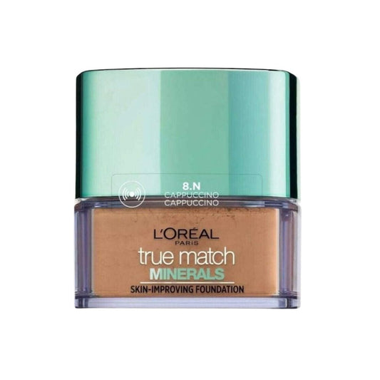 L'Oréal True Match Minerals Powder Foundation 8.N Cappuccino 30ml - Makeup lagersalg