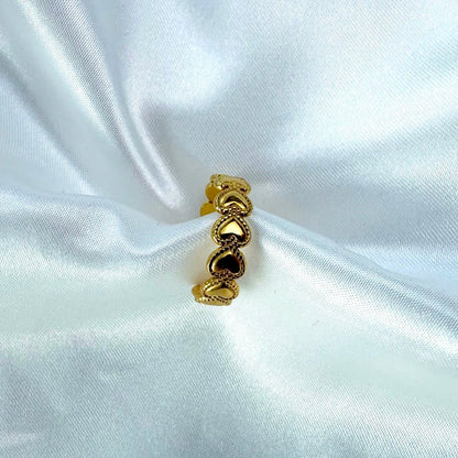 Lovers Band Ring 18K Guldbelagt - Makeup lagersalg