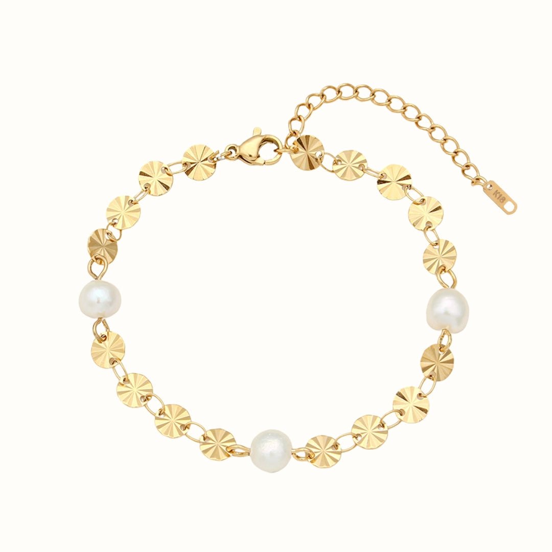 Luna Pearl Armbånd 18K Guldbelagt - Makeup lagersalg