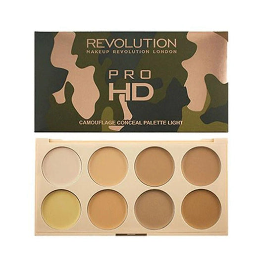 Makeup Revolution Ultra Pro HD Camouflage Palette LIGHT 8x1.25g - Makeup lagersalg