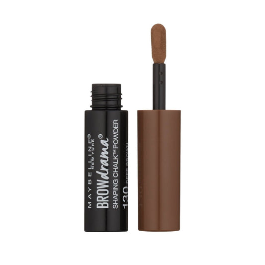 Maybelline Brow Drama Shaping Chalk Powder 130 Deep Brown - Makeup lagersalg