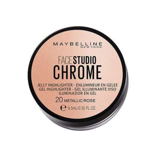 Maybelline Face Studio Chrome Jelly Highlighter Metallic Bronze 8g - Makeup lagersalg