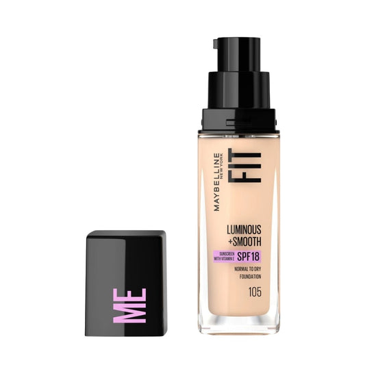 Maybelline Fit Me Luminous + Smooth Foundation 105 Natural Ivory 30ml - Makeup lagersalg