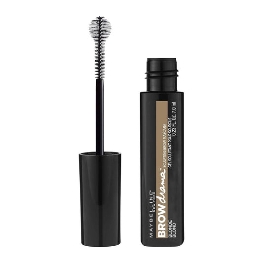 Maybelline New York Brow Drama Øjenbryn Mascara og blyant med farvepigment gel og kuglebørste 0 Mørkeblond 8ml - Makeup lagersalg