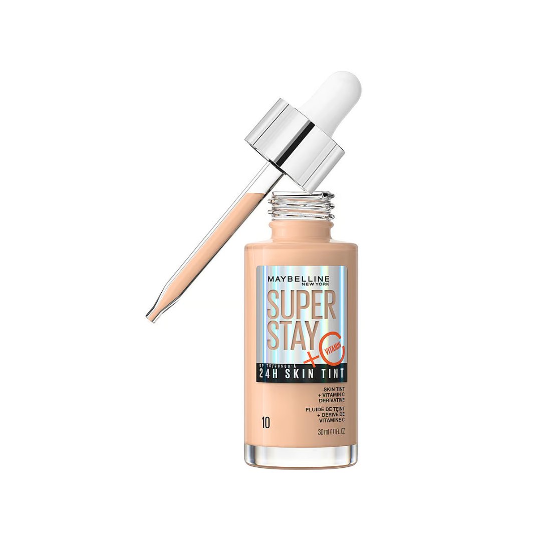 Maybelline Super Stay Skin Tint Foundation with Vitamin C Shade 10 30ml - Makeup lagersalg