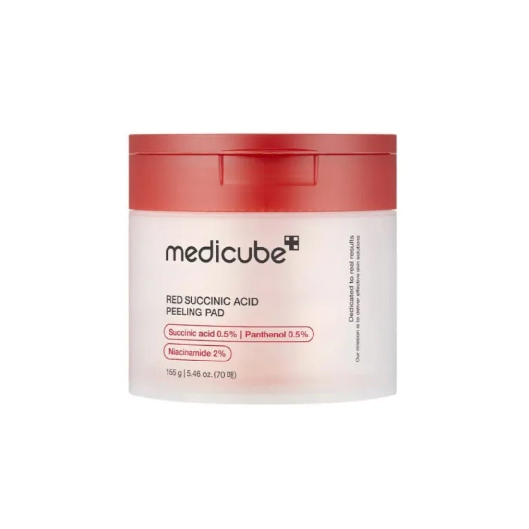 Medicube Medicube Red Succinic Acid Facial Toning Pads 70pcs - Makeup lagersalg