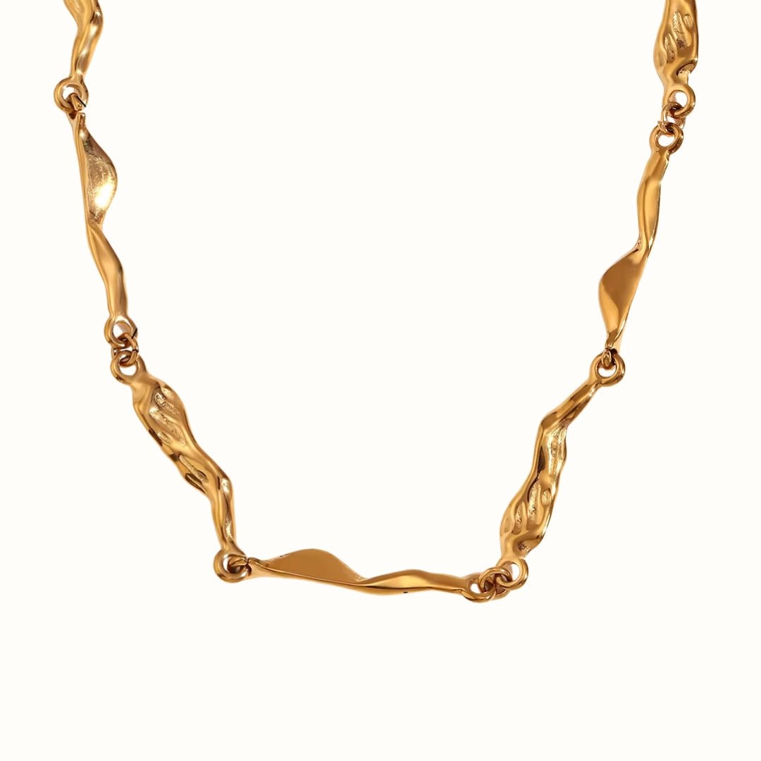 Melting Halskæde 18K Guldbelagt - Makeup lagersalg