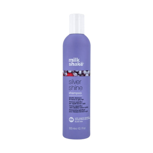 Milk shake Silver Shine Shampoo Intensive Shampoo for Blonde or Grey Hair 300ml - Makeup lagersalg