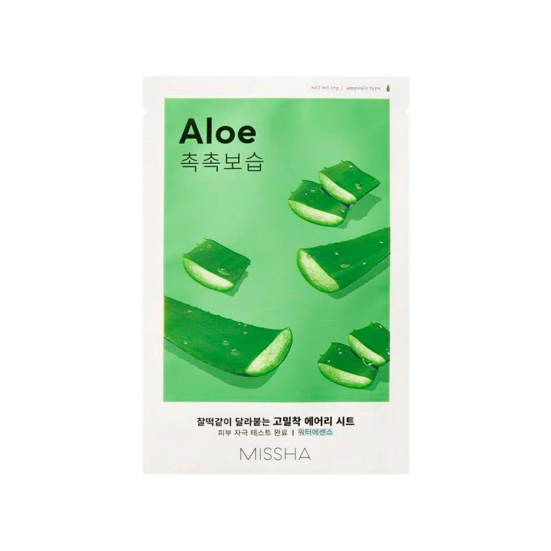 Missha Airy Fit Aloe Sheet Mask - Makeup lagersalg