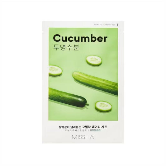 Missha Airy Fit Sheet Mask Cucumber - Makeup lagersalg