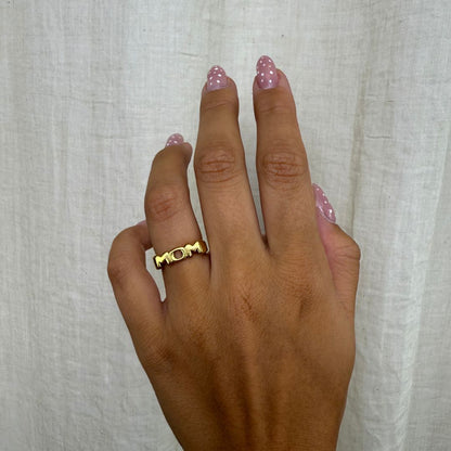Mom Ring 18K Guldbelagt - Makeup lagersalg