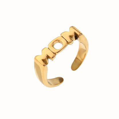 Mom Ring 18K Guldbelagt - Makeup lagersalg