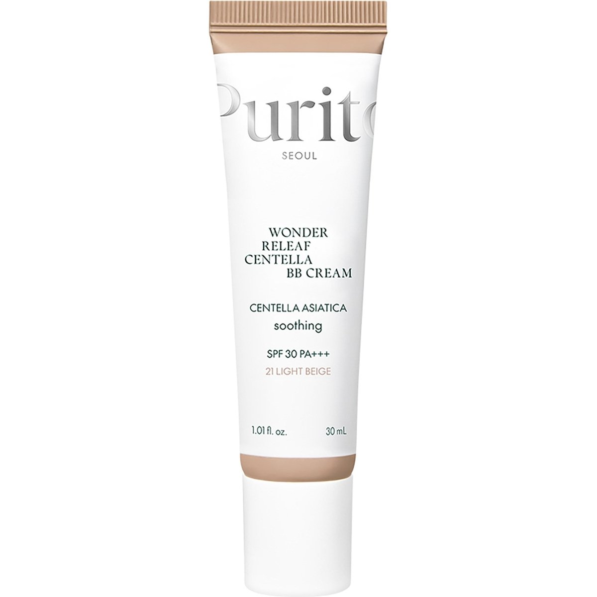 Purito Seoul Wonder Releaf Centella BB Cream, 21 Light Beige 30ml