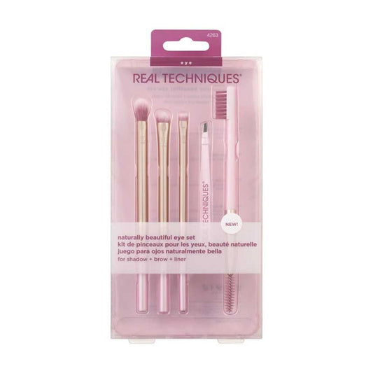 Real Techniques Naturally Beautiful Eye Brushes & Accessories Set - Makeup lagersalg