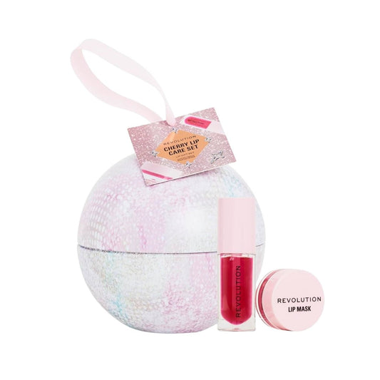 Revolution Beauty Cherry Lip Oil Gift Set with Cherry Gloss Oil - Makeup lagersalg