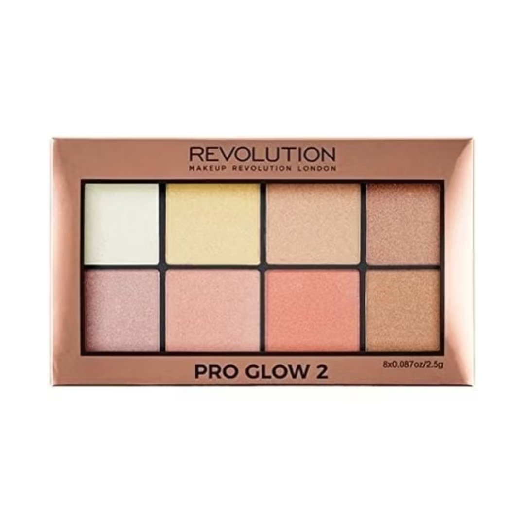 Revolution Pro Glow 2 Highlighter Palette 20g - Makeup lagersalg