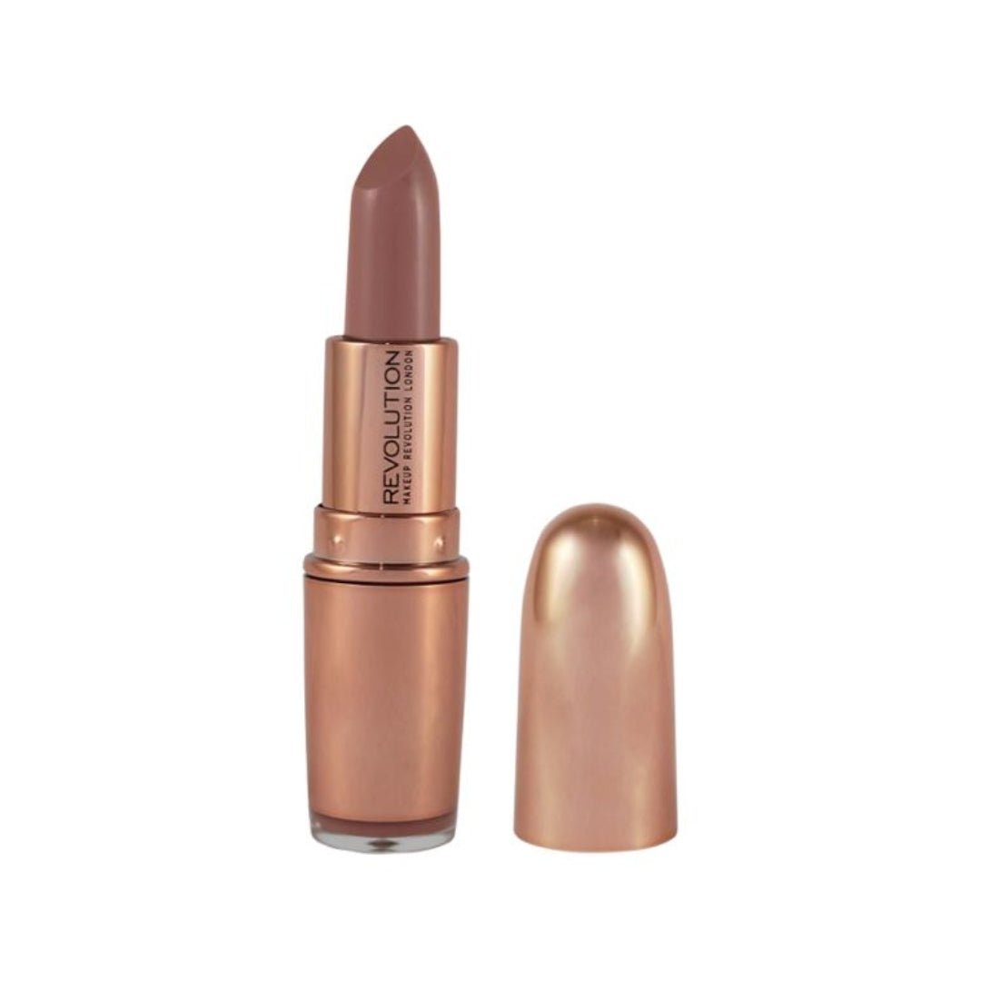 Revolution Rose Gold Nude Lipstick Chauffeur 3g - Makeup lagersalg