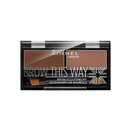 Rimmel Brow This Way Eyebrow Sculpting Kit 002 Medium Brown - Makeup lagersalg