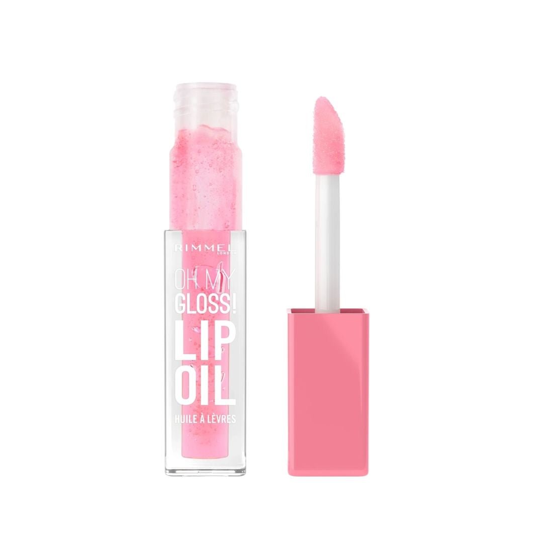 Rimmel Oh My Gloss Lip Oil 001 Pink Flush 4,5ml - Makeup lagersalg