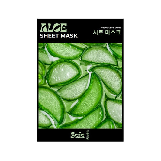 Saia Beauty Aloe Sheet Mask 20ml - Makeup lagersalg