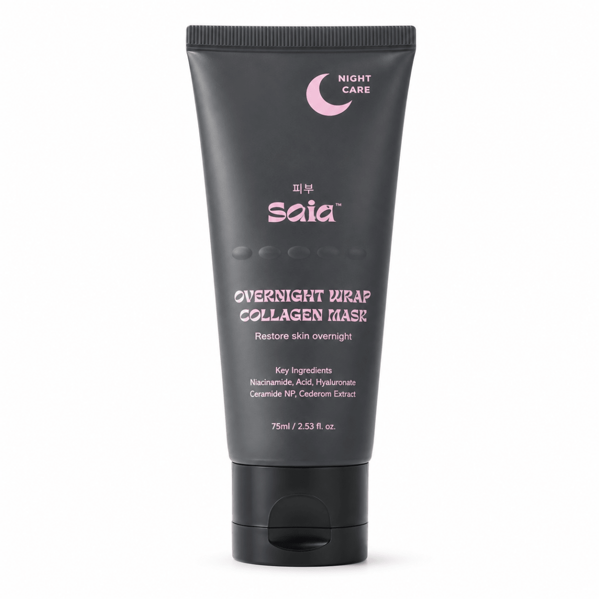 Saia Skin Overnight Wrap Collagen Mask 75ml - Makeup lagersalg