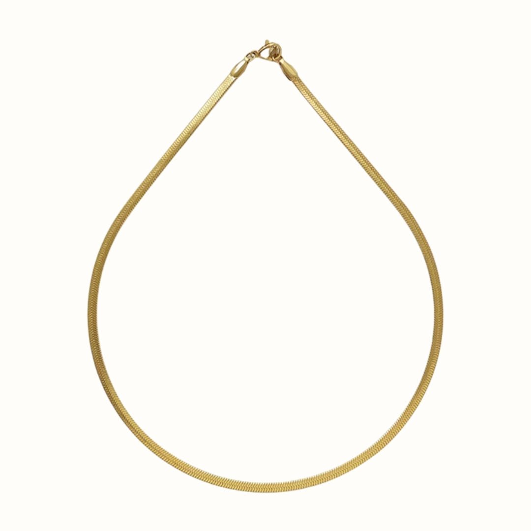 Sienna Snake Halskæde 18K Guldbelagt - Makeup lagersalg