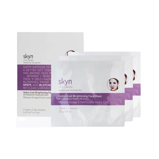 Skyn Iceland - Hydro Cool Brightening Face Mask - 3 mask - Makeup lagersalg