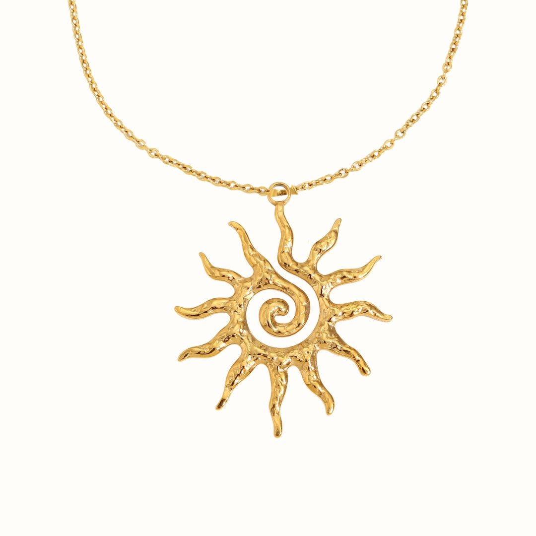 Solar Spirit Halskæde 18K Guldbelagt - Makeup lagersalg