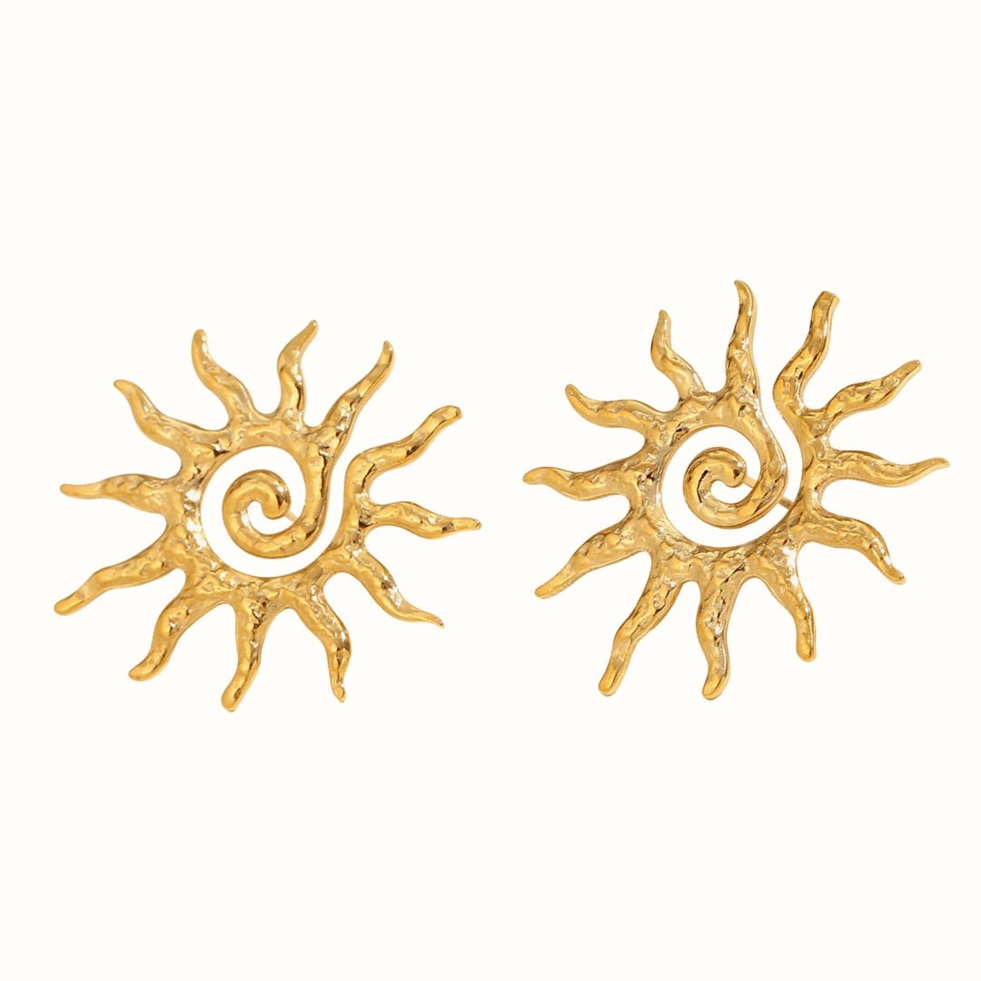 Solar Spirit Øreringe 18K Guldbelagt - Makeup lagersalg