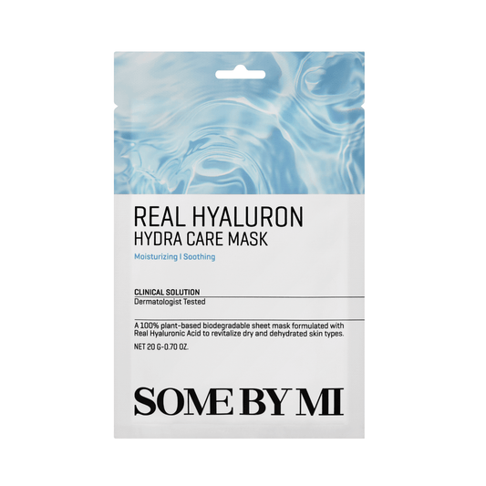 Some By Mi Clinical Solution Hyaluron Hydra Care Mask - Hydrating and soothing sheet mask, 20g