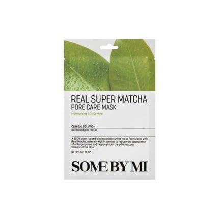 Some By Mi Real Super Matcha Pore Care Mask - 20g. - Makeup lagersalg