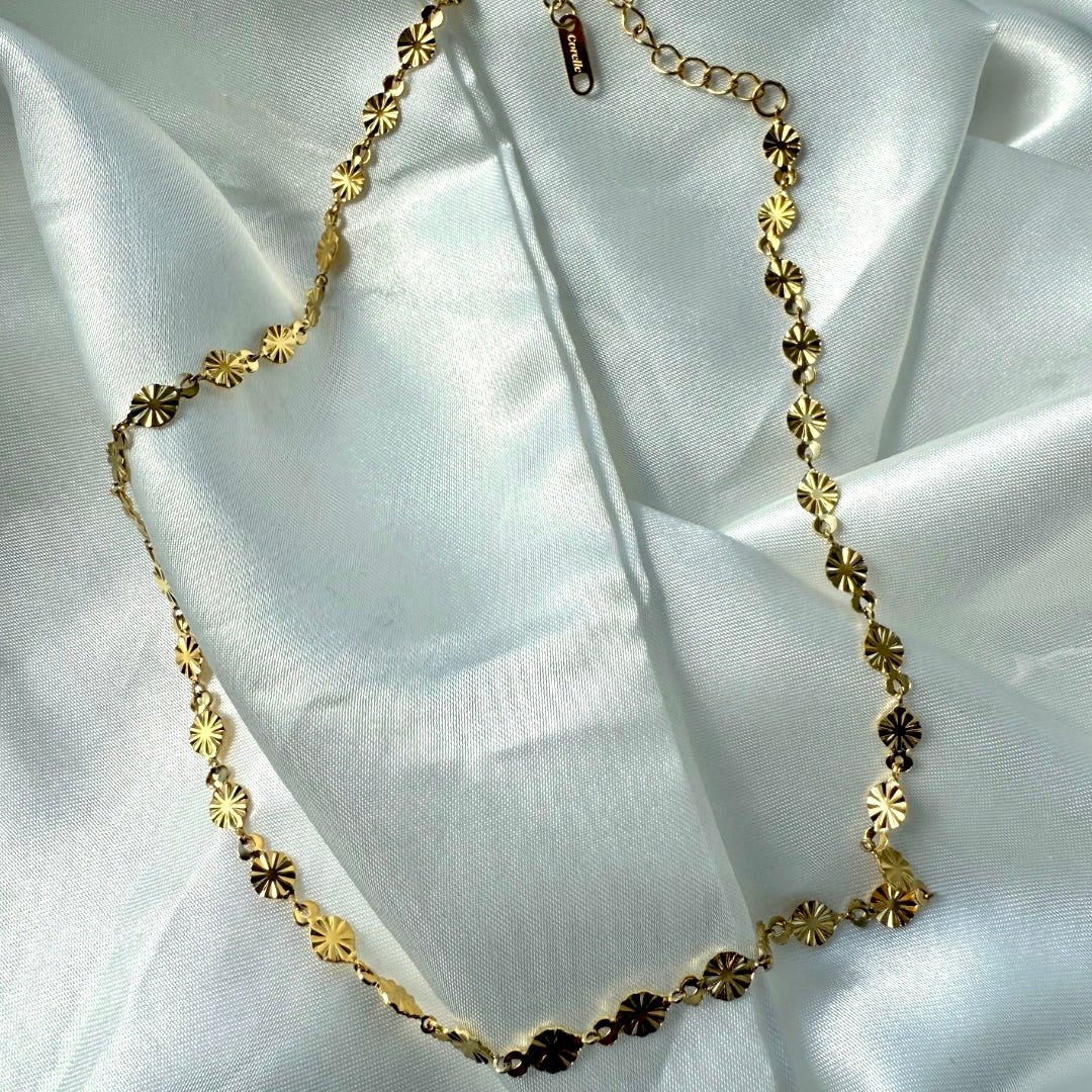 Sun Kiss Choker 18K Guldbelagt - Makeup lagersalg