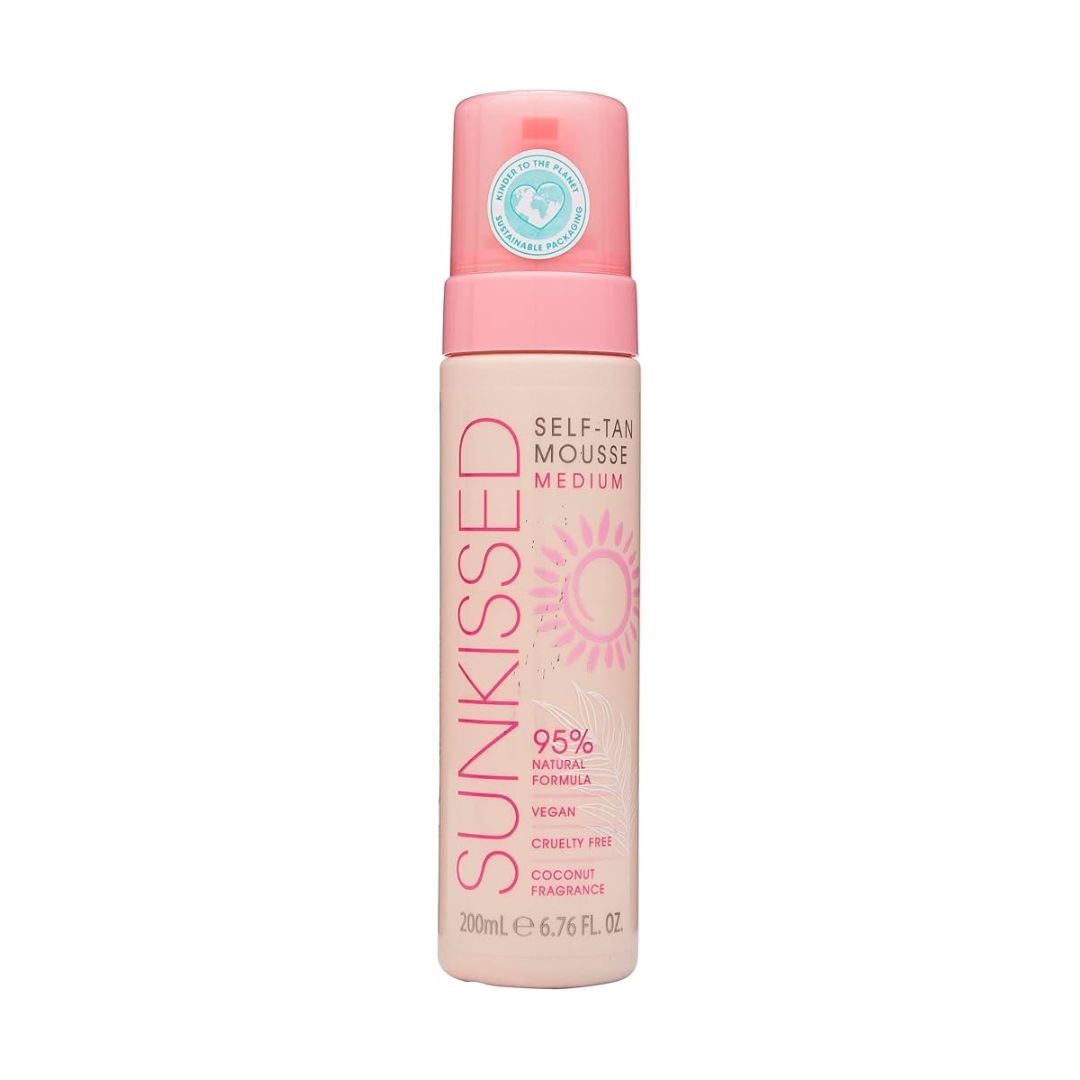 Sunkissed Self Tan Mousse Medium 200ml - Makeup lagersalg