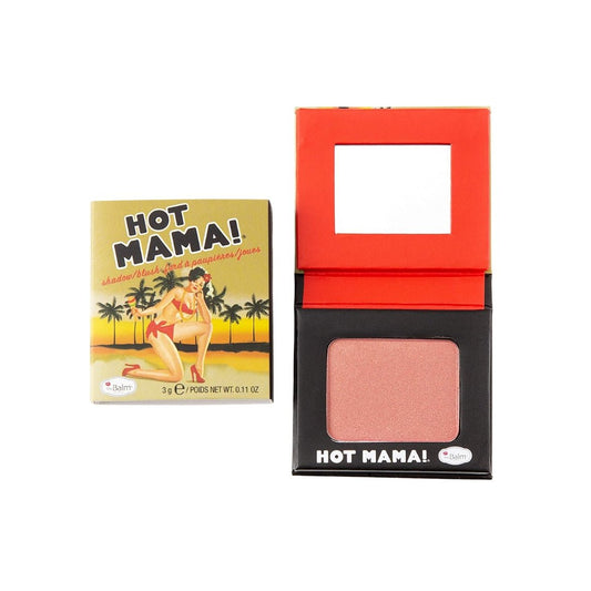 Thebalm Hot Mama! Shadow/Blush Subtle Highlighter Peachy Pink Shade Travel Size - Makeup lagersalg