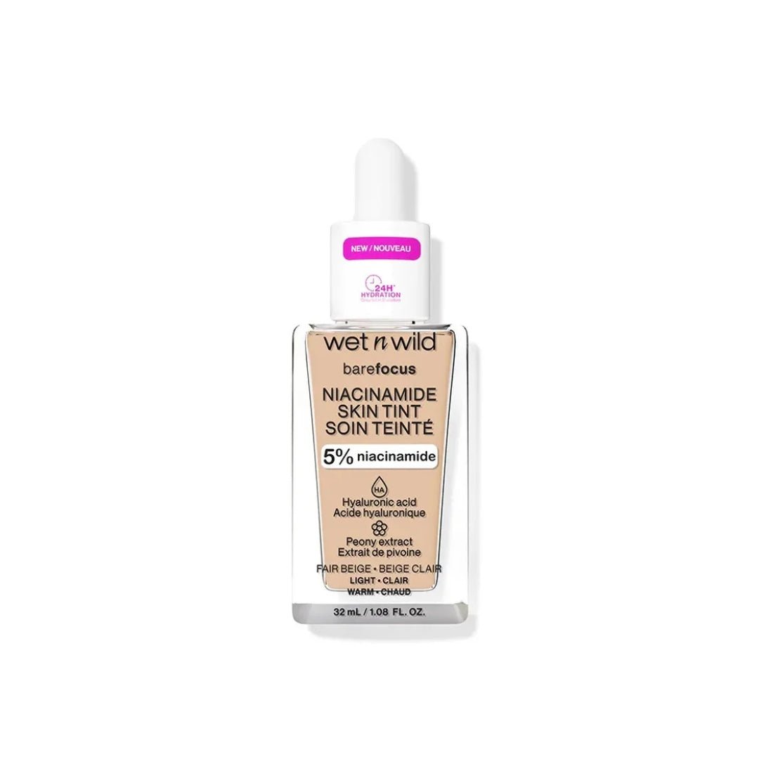 Wet N Wild Bare Focus Niacinamide 5% Skin Tint Fair Beige - Makeup lagersalg
