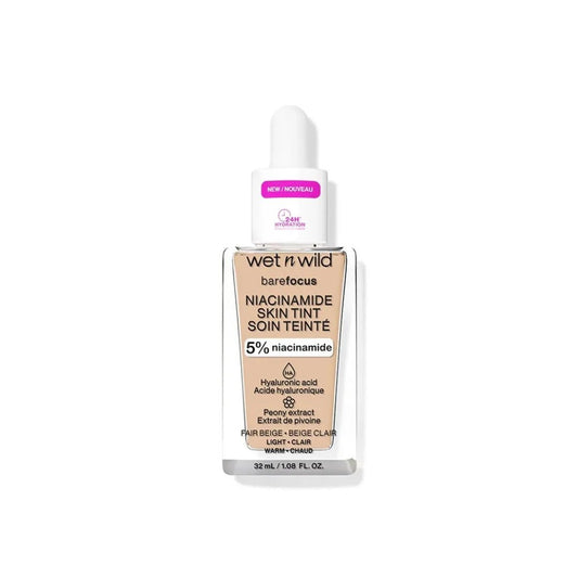 Wet N Wild Bare Focus Niacinamide 5% Skin Tint Fair Beige - Makeup lagersalg